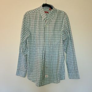 IZOD Saltwater Button Down blue paid medium
